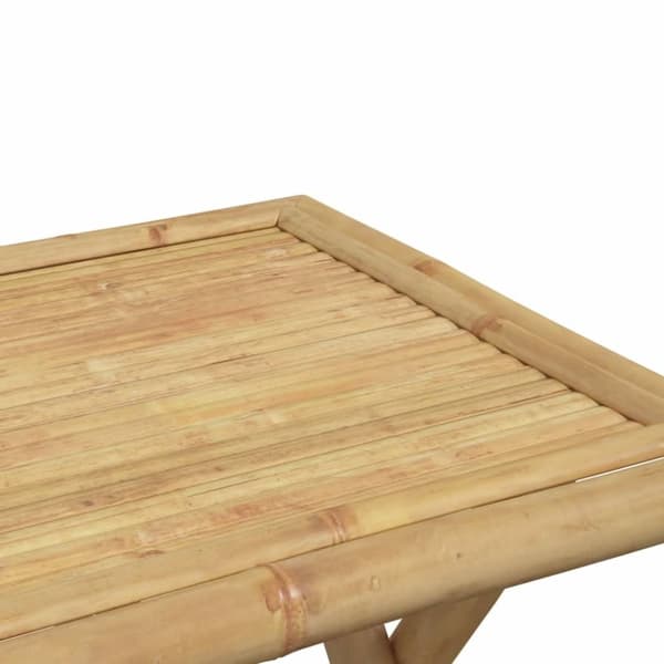 vidaXL Hopfällbart trädgårdsbord 45x45x45 cm bambu