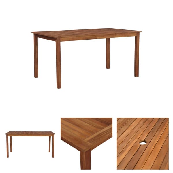 The Living Store havebord 150x90x74 cm massivt akacietræ -  Haveborde