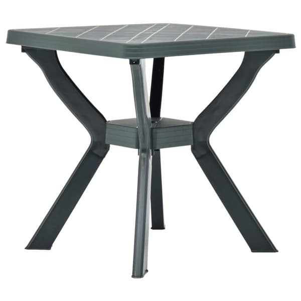 The Living Store Cafébord grön 70x70x72 cm plast -  Utebord