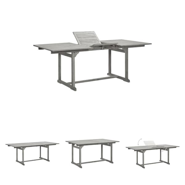 The Living Store havebord (150-200)x100x75 cm massivt akacietræ -  Haveborde
