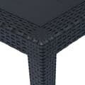 Miniatyrbillede 4 af 6: The Living Store havebord 150 x 90 x 72 cm plastik rattanlook antracitgrå -  Haveborde