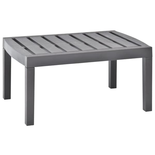 The Living Store Trädgårdsbord mocka 78x55x38 cm plast -  Utebord