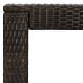 Miniatyrbillede 6 af 7: The Living Store barbord til haven 100x60,5x110,5 cm polyrattan brun -  Haveborde