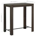 Miniatyrbillede 7 af 7: The Living Store barbord til haven 100x60,5x110,5 cm polyrattan brun -  Haveborde