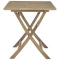 Pikkukuva 5 / 9: The Living Store Kokoontaittuva puutarhapöytä harmaa 120x70x75 cm täysi tiikki -  Ulkopöydät