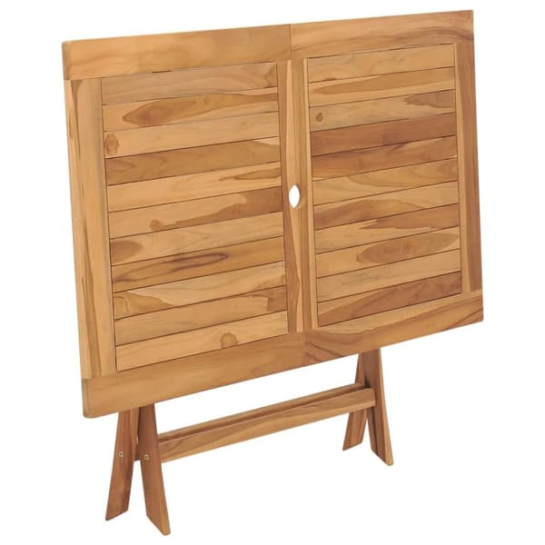 The Living Store foldbart havebord 120 x 70 x 75 cm massivt teaktræ - Haveborde