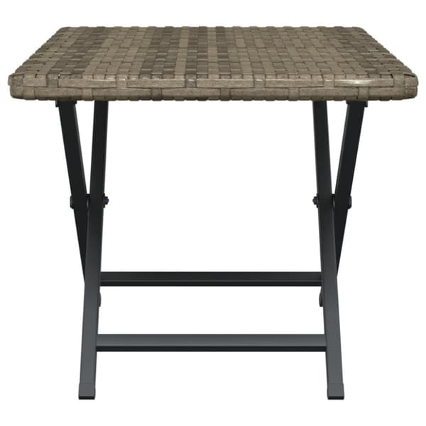 The Living Store Hopfällbart bord grå 45x35x32 cm konstrotting -  Utebord