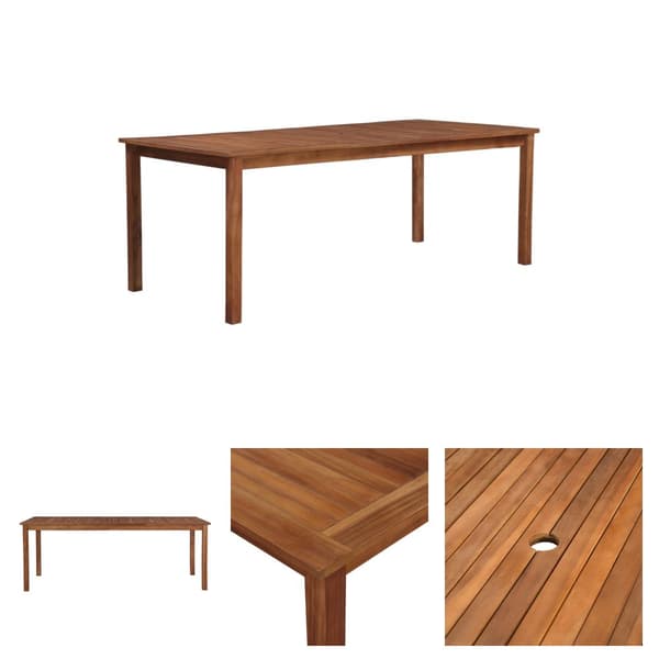 The Living Store havebord 200x100x74 cm massivt akacietræ - Haveborde