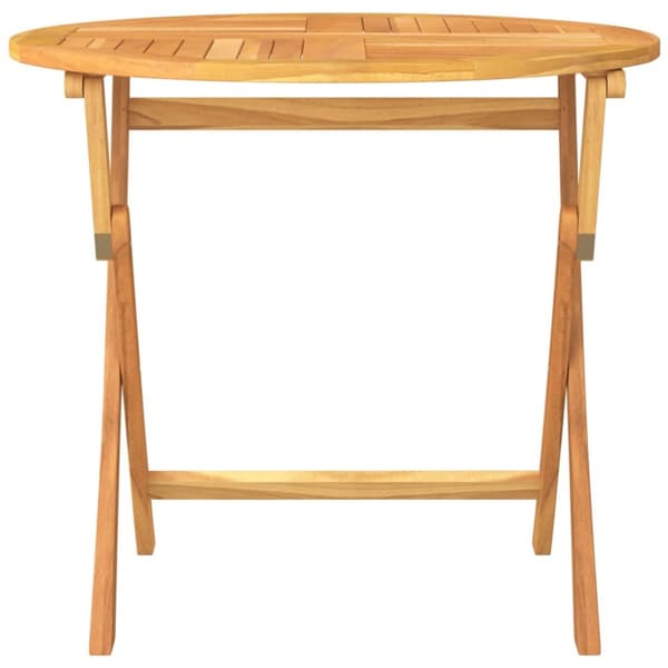 The Living Store Hopfällbart trädgårdsbord 85x76 cm massiv teak -  Utebord