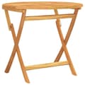 Miniatyrbild 6 av 9: The Living Store Hopfällbart trädgårdsbord 85x76 cm massiv teak -  Utebord