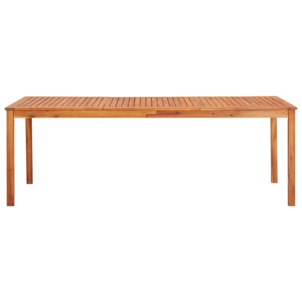 The Living Store Trädgårdsbord 215x90x74 cm massivt akaciaträ - Utebord