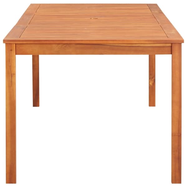 The Living Store Trädgårdsbord 215x90x74 cm massivt akaciaträ - Utebord
