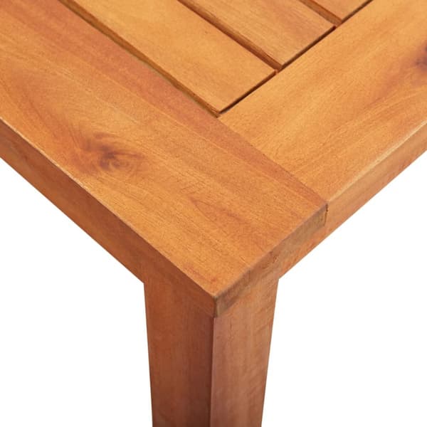 The Living Store Trädgårdsbord 215x90x74 cm massivt akaciaträ - Utebord