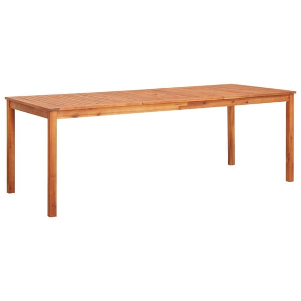 The Living Store Trädgårdsbord 215x90x74 cm massivt akaciaträ - Utebord
