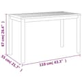 Miniatyrbillede 8 af 8: The Living Store havebord 110x55x67 cm massivt akacietræ -  Haveborde