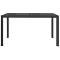 Miniatyrbillede 3 af 6: The Living Store havebord WPC aluminium 150 x 90 x 74 cm sort -  Haveborde