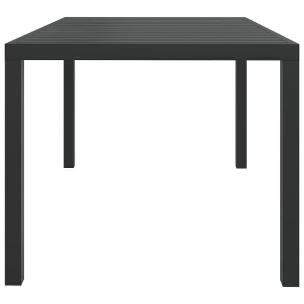 The Living Store havebord WPC aluminium 150 x 90 x 74 cm sort - Haveborde