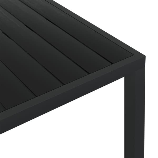 The Living Store havebord WPC aluminium 150 x 90 x 74 cm sort -  Haveborde