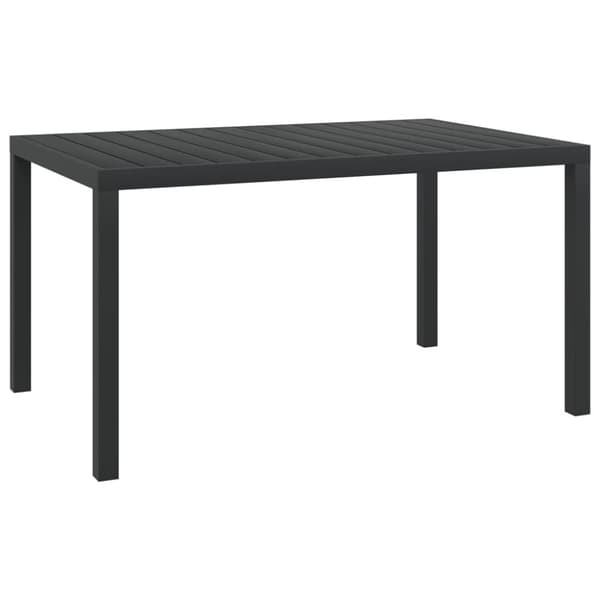 The Living Store havebord WPC aluminium 150 x 90 x 74 cm sort - Haveborde