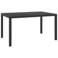 Miniatyrbillede 2 af 6: The Living Store havebord WPC aluminium 150 x 90 x 74 cm sort -  Haveborde