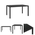 Miniatyrbillede 1 af 6: The Living Store havebord WPC aluminium 150 x 90 x 74 cm sort -  Haveborde