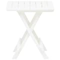 Miniatyrbillede 4 af 8: The Living Store foldbart havebord 45x43x50 cm plastik hvid -  Haveborde