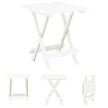 Miniatyrbillede 1 af 8: The Living Store foldbart havebord 45x43x50 cm plastik hvid -  Haveborde