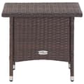 Miniatyrbillede 3 af 6: The Living Store tebord 50 x 50 x 47 cm polyrattan brun -  Haveborde