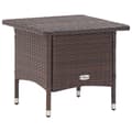 Miniatyrbillede 2 af 6: The Living Store tebord 50 x 50 x 47 cm polyrattan brun -  Haveborde