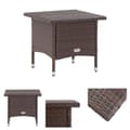 Miniatyrbillede 1 af 6: The Living Store tebord 50 x 50 x 47 cm polyrattan brun -  Haveborde
