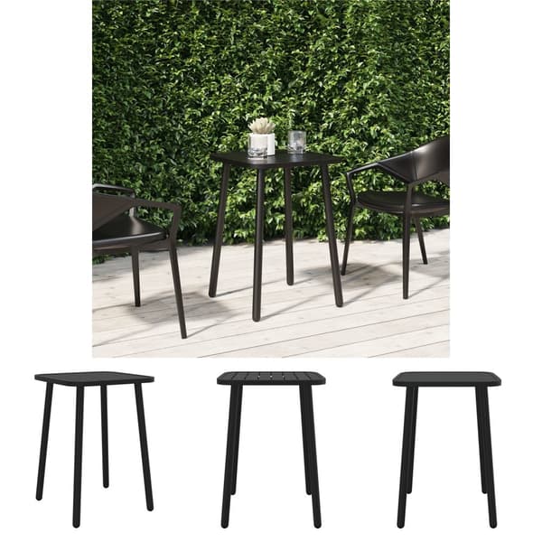 The Living Store havebord 50x50x71 cm stål antracitgrå -  Haveborde