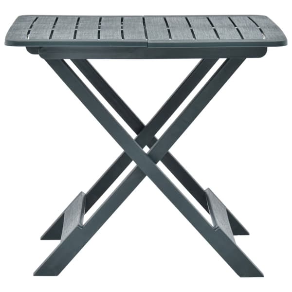 The Living Store foldbart havebord 79 x 72 x 70 cm plastik grøn - Haveborde