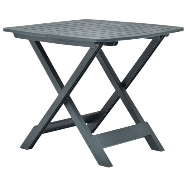 The Living Store foldbart havebord 79 x 72 x 70 cm plastik grøn - Haveborde