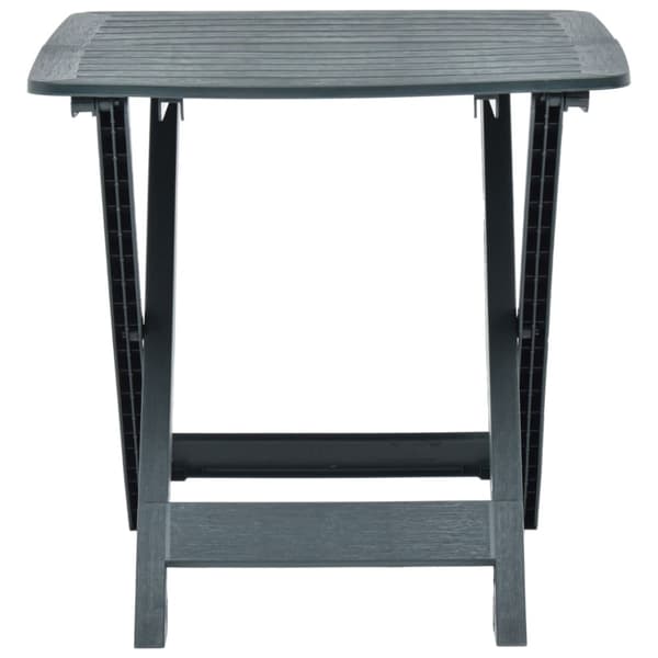 The Living Store foldbart havebord 79 x 72 x 70 cm plastik grøn - Haveborde