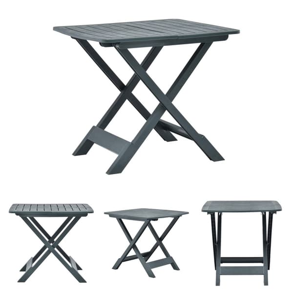 The Living Store foldbart havebord 79 x 72 x 70 cm plastik grøn - Haveborde