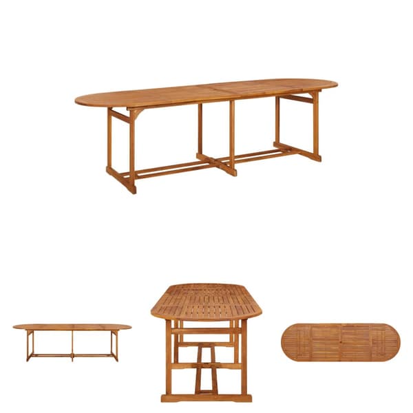 The Living Store havebord 280x90x75 cm massivt akacietræ - Haveborde