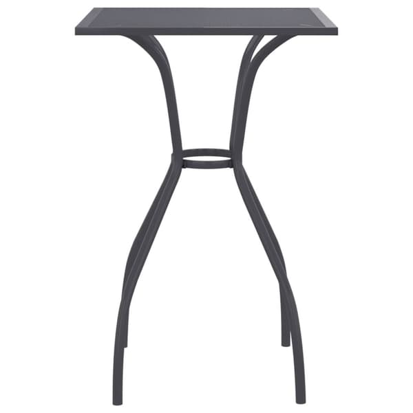 The Living Store havebord 50x50x72 cm stål og meshstof antracitgrå -  Haveborde