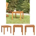Miniatyrbillede 1 af 7: The Living Store sofabord 40x40x36 cm massivt akacietræ -  Haveborde