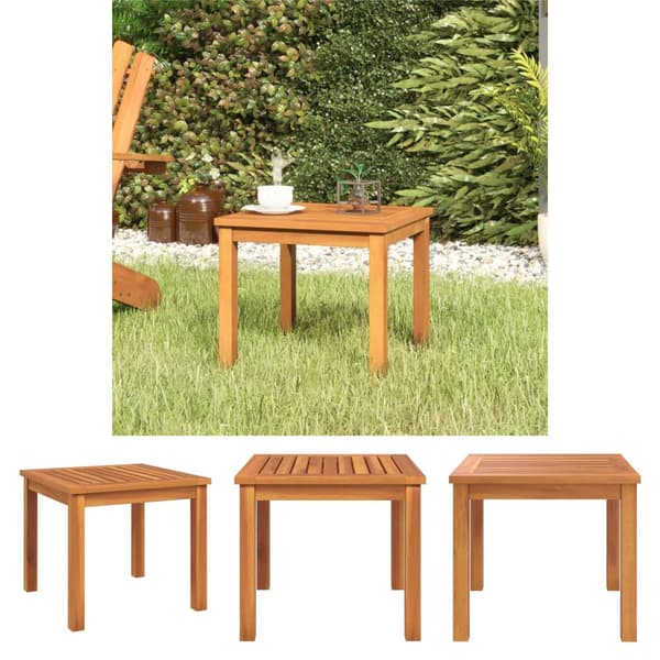 The Living Store sofabord 40x40x36 cm massivt akacietræ -  Haveborde
