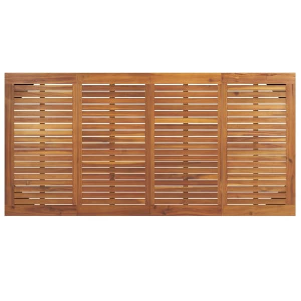 The Living Store Trädgårdsbord med hårnålsben 180x90x75 cm massivt akaciaträ -  Utebord