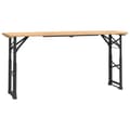 Miniatyrbillede 3 af 7: The Living Store foldbart barbord 170x50x75/105 cm massivt grantræ -  Haveborde