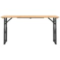 Miniatyrbillede 4 af 7: The Living Store foldbart barbord 170x50x75/105 cm massivt grantræ -  Haveborde