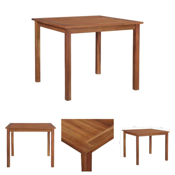 The Living Store havebord massivt akacietræ 85x85x74 cm - Haveborde