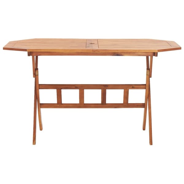 The Living Store foldbart havebord 135 x 85 x 75 cm massivt akacietræ - Haveborde