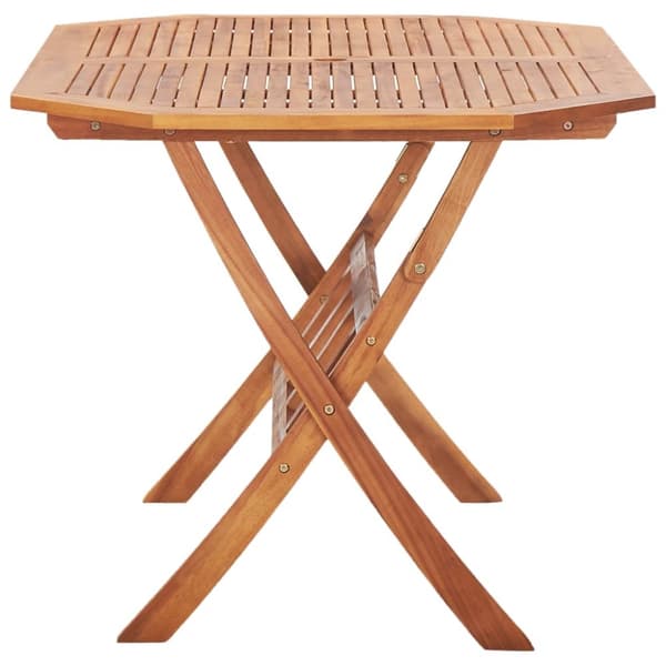 The Living Store foldbart havebord 135 x 85 x 75 cm massivt akacietræ - Haveborde