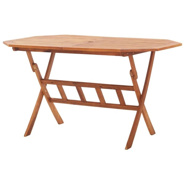 The Living Store foldbart havebord 135 x 85 x 75 cm massivt akacietræ - Haveborde