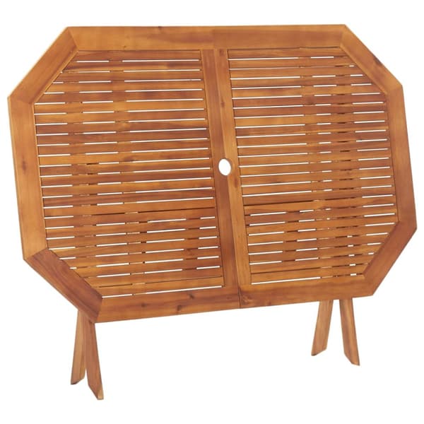The Living Store foldbart havebord 135 x 85 x 75 cm massivt akacietræ - Haveborde
