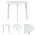 Miniatyrbillede 1 af 6: The Living Store havebord 89 cm plastik hvid -  Haveborde