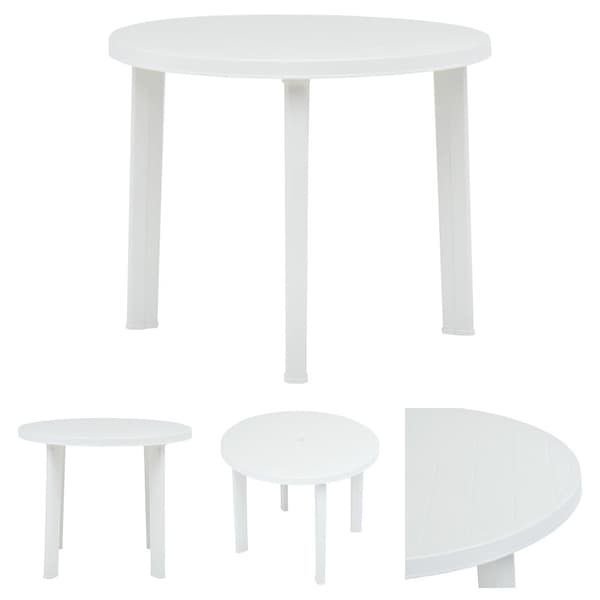The Living Store havebord 89 cm plastik hvid -  Haveborde