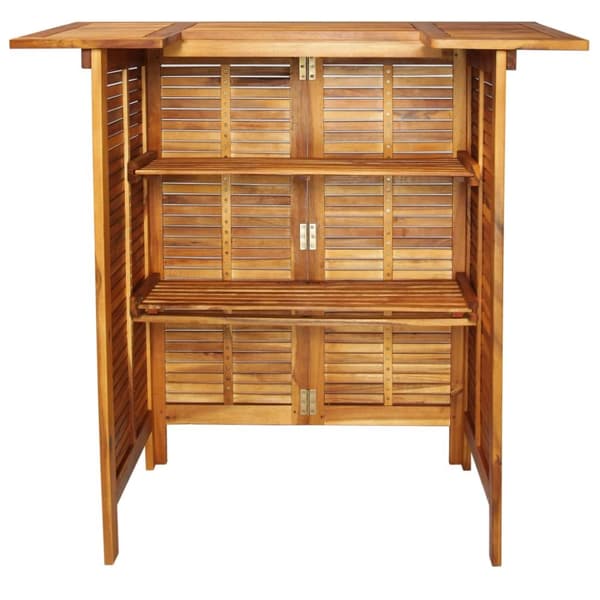 The Living Store Barbord 110x50x105 cm massivt akaciaträ - Utebord